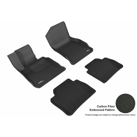 3D Maxpider Kagu R1 R2 Floor Mat for 2014-2018 BMW 4 Series F36 Grand Coupe, Black L1BM06701509